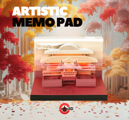 Anime Bath House 3D Notepad | Quirky Stationery for Anime Enthusiasts