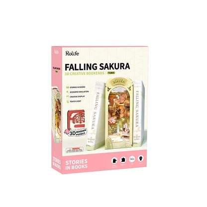 Falling Sakura 3D Book Nook | DIY Miniature Doll House Delight