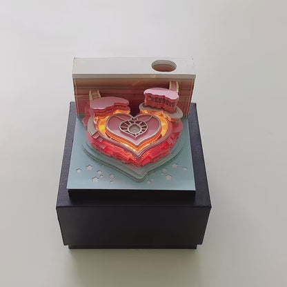 Love Castle 3D Notepad (With light)